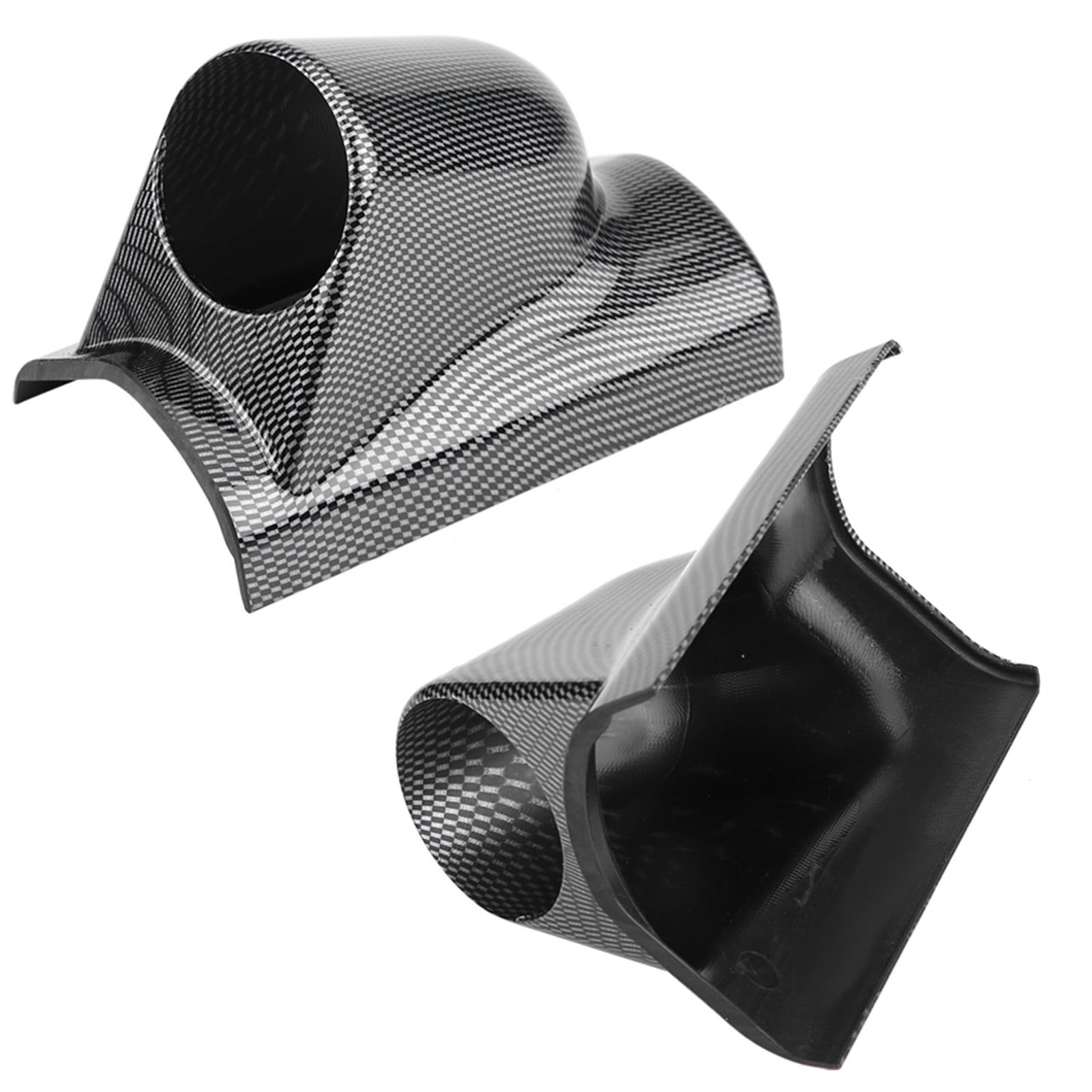 52mm Dual Gauge Pod Holder – Left Driver A-Pillar – Carbon Fiber Look – Universal Fit