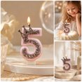 thumbnail image 6 of Btomtd Birthday Crown Number Candle 3 Inch Cake Topper Candles for Milestone Party Supplies Celebration Table Decor, 5, 6 of 7