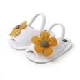 thumbnail image 5 of Uccdo Baby Girl Flower Sandals Shoes Newborn Anti-Slip Summer Falts Shoes+Headband, 5 of 7