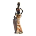 thumbnail image 1 of Estatua de dama tribal africana, adorno de resina, decoración africana, arte africano ligero Estilo D, 1 of 9
