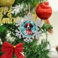 thumbnail image 4 of Pewter Snowflake Ornament Dog Pet Graphic Keepsake Metal Ornament Dog Lovers Gift Holiday Ornament for Home Christmas Tree Decor Gifts Keepsake for Family Xmas Ornament 3", 4 of 8