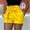 Yellow, variant on Womens Shorts Casual Sevevn Women's Pockets Wide-Leg Pure Color Short Pants Summer Shorts