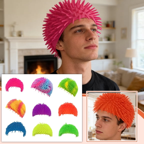 Funny Fuzzy Silicone Mascot Head, Blue Silly Hat, Dress Up, Photo Booth Props, Photo PropsforPhoto Booth, Family Fun, Holiday Photo Booth Props, Halloween Props, 1 Pc