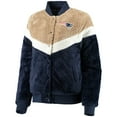 thumbnail image 2 of Women's G-III 4Her by Carl Banks Navy/Cream New England Patriots Riot Squad Sherpa Full-Snap Jacket, 2 of 4