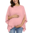 thumbnail image 3 of Bovxnpu Womens Maternity Shirts Maternity Nursing Scarf Cotton Muslin Shawl Cover Up Casual Sleepwear, 3 of 7