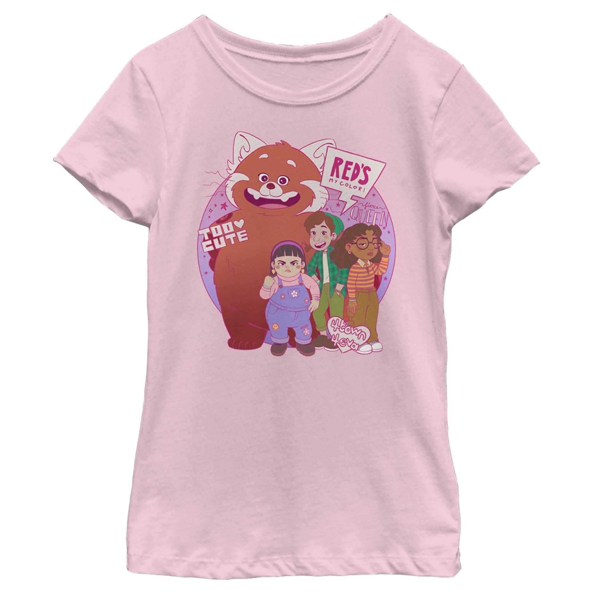 Girl's Turning Red Panda Rage Mei Lee Graphic Tee Black X Large