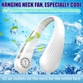 thumbnail image 2 of Muyoka Ventilador de cuello Ventilador personal sin aspas recargable con batería de 2200 mAh Manos libres Ligero Ventilador colgante de cuello ajustable con 3 velocidades de viento para deportes al ai Muyoka Hogar, 2 of 7