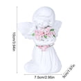 thumbnail image 3 of Praying Guardian Angel Figurine, Hand-Painted Resin Ornament for Home Decor Memorial Gift, 3 of 6