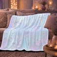 thumbnail image 6 of Ethereal Snowflake Star Winter Wonderland, Festive Holiday Scene, Warm Flannel Blanket for Living Room and Bedroom, Art Lovers Housewarming Gift, Fantasy Home Decor, 6 of 9