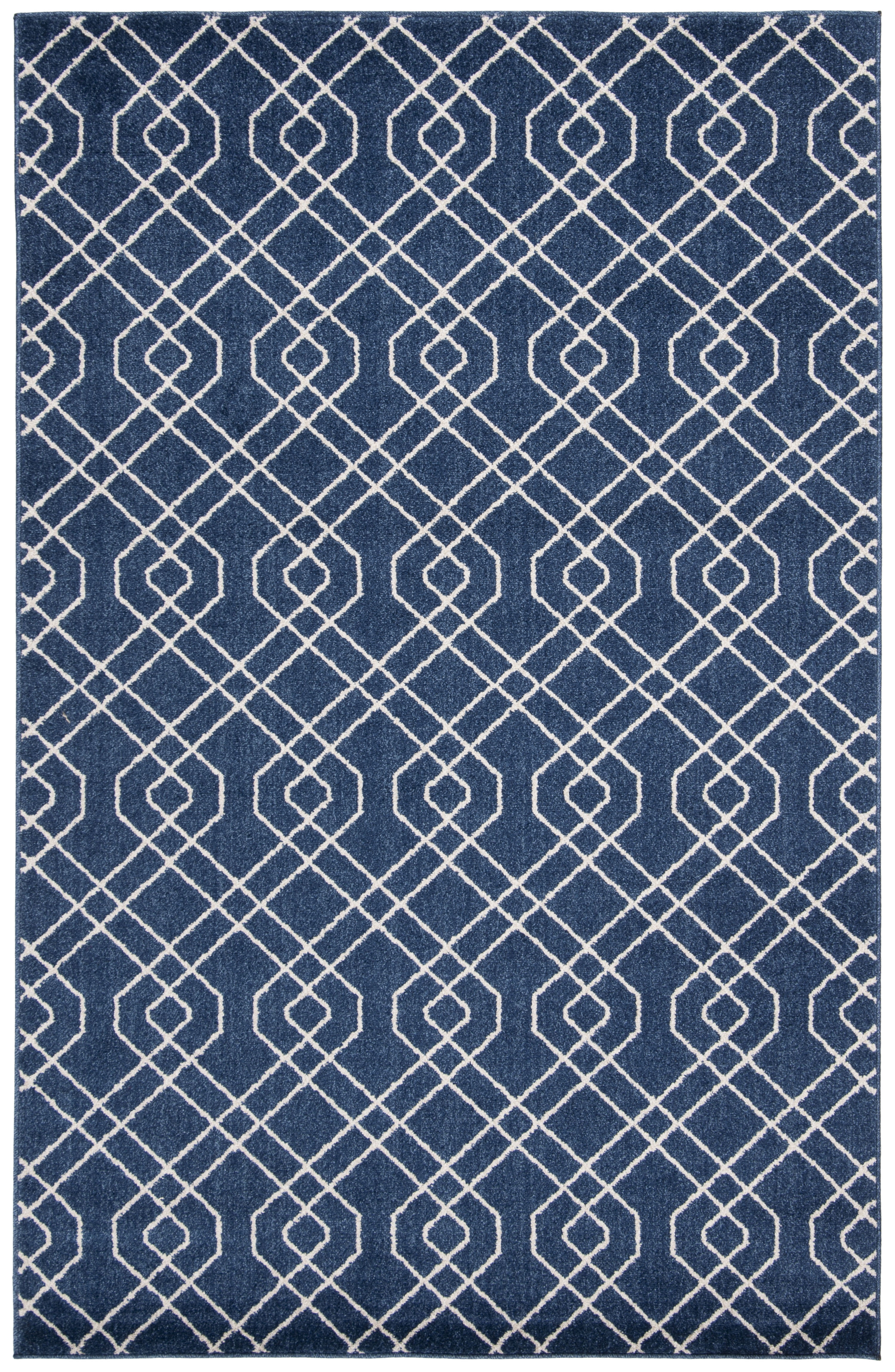 Safavieh Amherst Roseann Geometric Area Rug, Navy/Beige, 5'3" x 8'