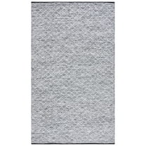 SAFAVIEH Ebony Aisha Diamond Cotton Area Rug, Ivory/Black, 3' x 5'