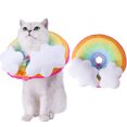 thumbnail image 1 of Collier Cône pour Chien Doux Mignon Coloré Arc-en-Ciel Collier de Récupération pour Chat Collier Électronique pour Chaton, 1 of 10