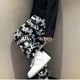 thumbnail image 5 of Pantalones deportivos para hombre, rectos, de hip-hop, de pierna ancha, holgados, estilo coreano, elegantes, informales, de moda de verano, 5 of 5