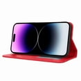 thumbnail image 3 of Dteck for Apple iPhone 14 Pro 5G RFID Blocking Card Slots Holder Premium PU Leather Magnetic Kickstand Shockproof Removable Flip Protective Cover, Red, 3 of 5