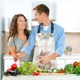thumbnail image 6 of Cute Beige Rabbit Oven Mitts and Pot Holders with Chef Apron Set 5 Pcs Kitchen Cooking Set, 6 of 6