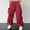 Red, variant on Sweatpants for Men Big And Tall Under $10 Summer New Drying High Waist Wide Leg Work Pants Casual Sports Pants