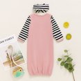 thumbnail image 2 of WIBACKER Baby Girls Nightgowns Newborn Infant Little Sister Long Sleeve Cotton Sleeping Bag Gown with Bowknot, 2 of 8