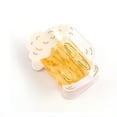 thumbnail image 2 of Beer Mug Hair Claw Clip, Novelty Design with Metal Spring, Yellow and White, 3.46 x 2.36 inches, 2 of 6
