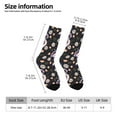 thumbnail image 4 of Goofa Snake And Floral1 Printed Men's Crew Socks, Soft Durable Breathable Moisture-Wicking with Odor Control Cotton socks, 4 of 9