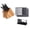 Black, variant on Rada Essential Oak 8 Piece Knife Block Set with Knife Sharpener & 6 Piece Serrated Steak Knife Set, Silver Handles