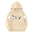 thumbnail image 5 of WAVSUF Kids Boys Hoodie, Long Sleeve Loose Fit with Pockets Fall Halloween Casual Sweatshirts Brown 10-12, 5 of 5