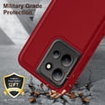 thumbnail image 7 of Dteck For Motorola Moto G Power 2025 Case with Built-in Kickstand + Lanyard, Shockproof/DropProof Military Grade Protective Cover For Moto G Power 5G 2025,Red, 7 of 7