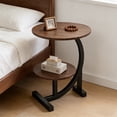 thumbnail image 6 of Bedside Table - Indoor/Outdoor Side Table, Sturdy Metal Frame Lightweight Space-Saving Design, Suitable for Living Rooms, Balconies, Offices - Easy to Move, Decorative Bedside Table, 6 of 6