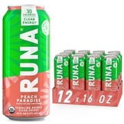 Organic Clean Energy Drink by RUNA BOLD | Variety Pack | Organic Plant-Based | Full of Flavor | 30 Calories No Crash or Jitters | Organic Stevia Sweetener | 16 Oz (Pack of 12)