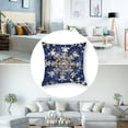 thumbnail image 5 of nygtbtfer Navy Blue Christmas Pillow Winter Pillow Cases with Zipper Set of 2 Christmas Decorations Indoor Home Decor for Winter Holiday Room Bedroom Cushion White, 5 of 7