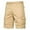 Khaki, variant on Cmfcve Plus Size Cargo Shorts for Men Relaxed Fit Multi Pocket Summer Shorts Elastic Waist Workwear Shorts for Outdoor Hiking Fishing