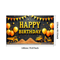 thumbnail image 2 of Colorful Balloons Construction Trucks Banner Celebration for Kids Party Indoor Decoration Event, 2 of 8