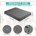 thumbnail image 2 of 2-3 Inch Mattress Topper Cover (Only Cover) Memory Foam Protector Microfiber Memory Foam for Latex Mattress Topper Gel RV(King 80 x 78 Inch,Dark Gray), 2 of 7