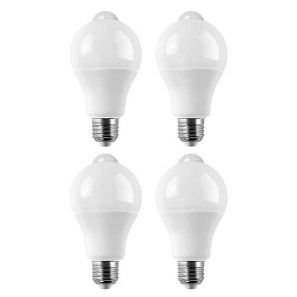 4PC E27 LED Motion Sensor Bulb LED Lamp PIR Sensor Light Bulb Auto On/OFF Night Light for Porch Stai