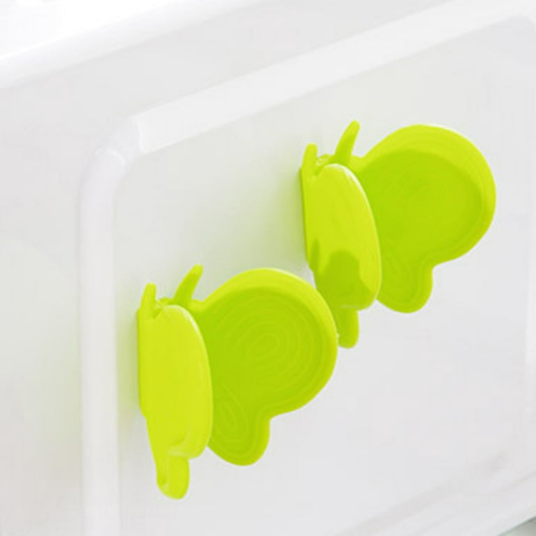 GWONG 2Pcs Pot Holders Anti-scald Magnetic Silicone Multifunctional  Butterfly Shape Fridge Magnets Oven Mitts for Gifts