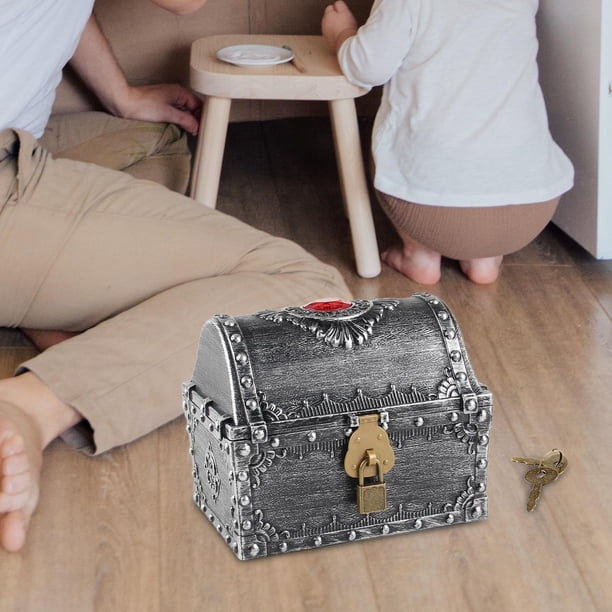 Coffre Au Trésor Vintage En Bois Avec Serrure à Combinaison - Idéal Pour Enfants Et Rangement