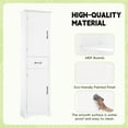 thumbnail image 6 of AENKYO 72.5" Tall Storage Cabinet with Adjustable Shelves & Drawer, Stylish Cabinet for Home, White, 6 of 10