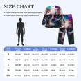 thumbnail image 4 of Picia Modern Abstract Colorful Skull B Pattern Men’s Long-Sleeve Sleepwear Set - Soft 2-Piece Loungewear with Pockets, Comfy PJs for Relaxing Nights-Medium, 4 of 7