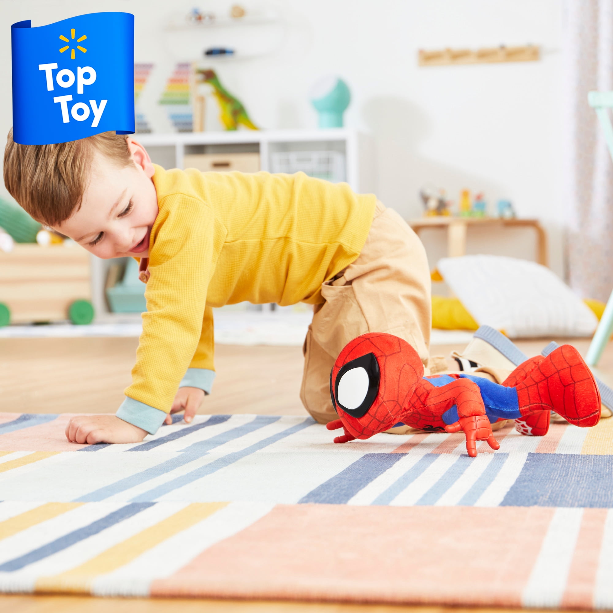 Marvel Spidey and His Amazing Friends Dance N Crawl Spidey Interactive Plush Toy  (图3)