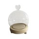 thumbnail image 1 of Cúpula de exhibición con Base de madera, vitrina transparente para decoración de mesa, manualidades, escaparate, regalos de Navidad, cúpula de cristal 15cm x 95cm Macarena Cúpula de campana de exhibición, 1 of 8