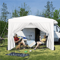thumbnail image 6 of Yaheetech 8x8 FT Pop-up Canopy Tent with 4 Sidewalls, White, 6 of 7