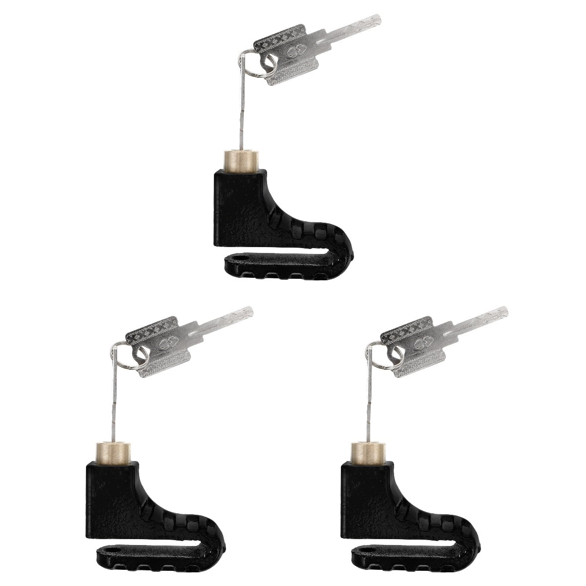 LIFKOME Anti-Theft Disc Lock, Small Metal Alloy for Bicycles and Motorbikes, 3Sets