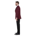 thumbnail image 6 of Julinie Mens Premium Tuxedo 2-Piece Satin Peak Lapel One Bottom Jacket With Matching Pants, 6 of 6