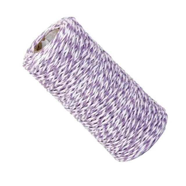 2mm Two-color Cotton Candy Rope Cord Double-strands Gifts Crafts Double-strands cotton rope Food Box Wrapping String