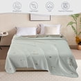 thumbnail image 6 of Qocolhg Quilt for Queen Bed Washable - Cooling Blankets for Hot Sleepers, Skin-friendly Plain Printed Washed Cotton Summer Quilt, Oversized Bedding Soft Coverlet Quilts Queen Size, Clearance, Brown, 6 of 6