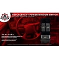 thumbnail image 2 of Master Power Window Switch, Gray - Driver Side Door - Compatible with Chevy Silverado and Sierra 1500, 2500, 2500 HD,, 2 of 5