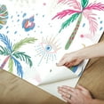 thumbnail image 5 of EttaVee Nuit Tropicale Peel & Stick Wallpaper, 5 of 21