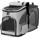 thumbnail image 1 of Mochila Transportadora para Llevar Mascotas Perros y Gatos Portatil de Viaje para aerolinea o en Ciudad. Estable, tranpirables y Comoda por Dentro. Expandible para Mayor Comodidad. (Gris), 1 of 6