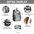 thumbnail image 4 of JIALIOU 14" Laptop Backpack Waterproof Airline Approved Stylish Casual Daypack for Travel Business College Work, Pencil Drawing Wolves, 4 of 8