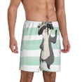thumbnail image 2 of Naloa Cute Raccoon Men's Short Pajama Pants, Lounge Comfort Shorts with Elasticized Waistband and Side Pockets - XX-Large, 2 of 9