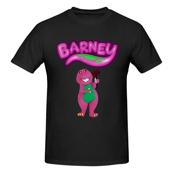 Barney Men's T-Shirt Short Sleeve Crew Neck Tees